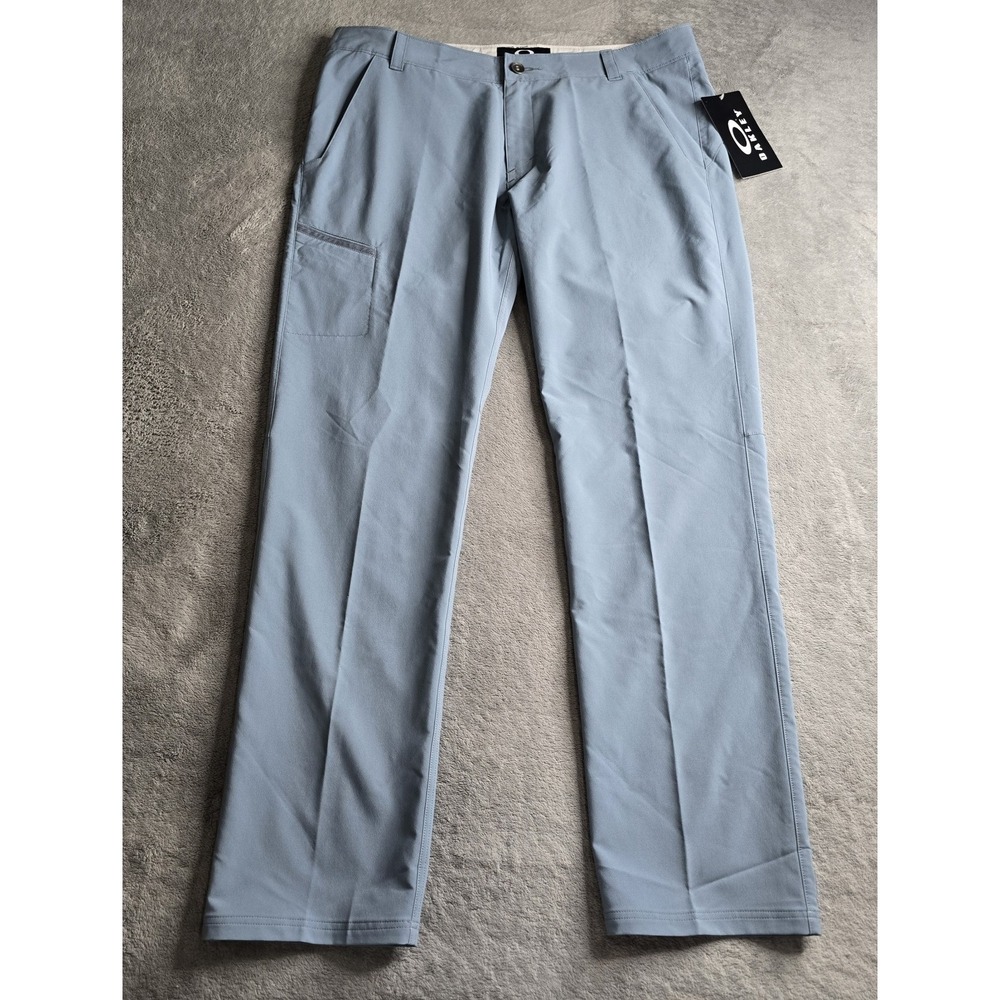 Oakley Hazardous Pant Mens 38x34 Blue Mirage Stretch Golf Comfort Hydrolix
